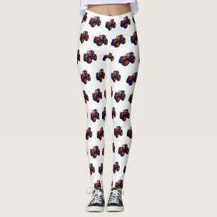 Tractor cartoon illustration  leggings