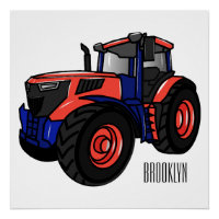 Tractor cartoon illustration