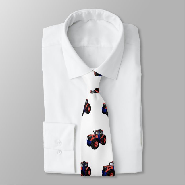 Tractor cartoon illustration  tie (Tied)