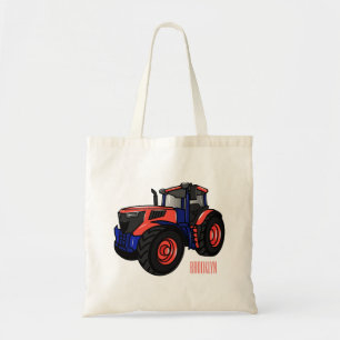 Tractor cartoon illustration  tote bag