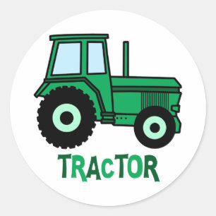 Tractor Classic Round Sticker