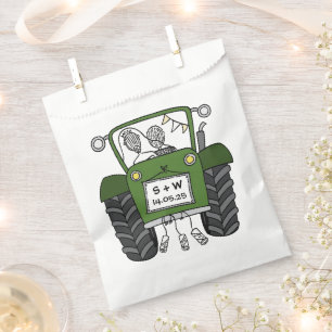 Tractor Country Wedding Favour Bag