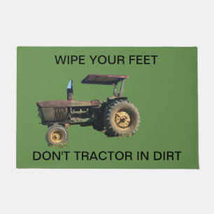 Tractor door mat