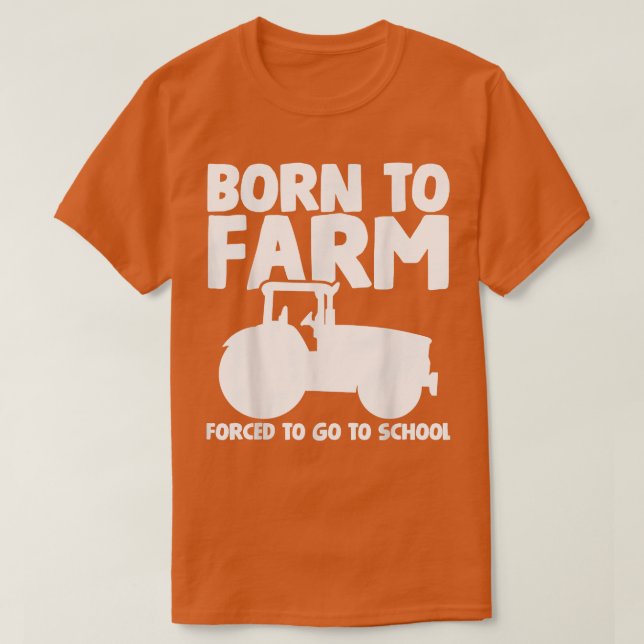 Tractor Farm Farmer Farming  T-Shirt (Design Front)