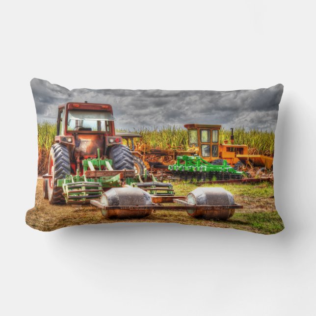TRACTOR & FARM MACHINERY RURAL AUSTRALIA LUMBAR CUSHION (Front)