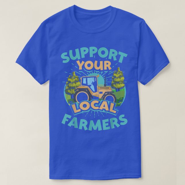 Tractor Farmer Farming Farm  T-Shirt (Design Front)