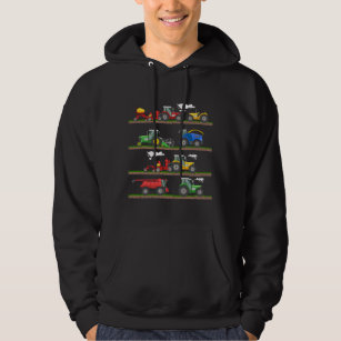 Tractor farming combine harvester  agriculture hoodie