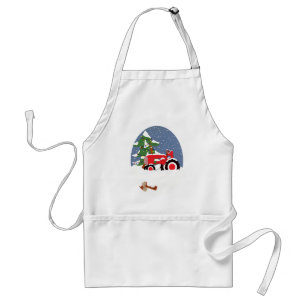 Tractor for Christmas Standard Apron