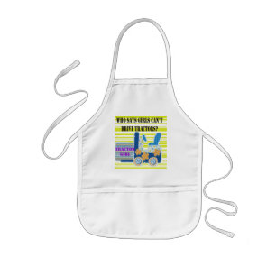 Tractor Girl Tshirts and Gifts Kids Apron