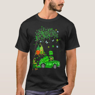 Tractor Gnome Happy St Patrick Day Men Women Kids T-Shirt