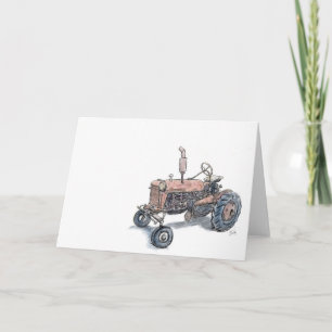 Tractor Greeting Card