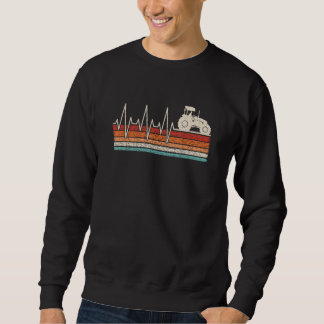 tractor heartbeat tractor driver farmer heart rate sweatshirt
