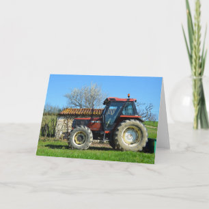 Tractor in France Card
