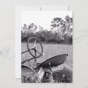 Tractor in Long Grass Card