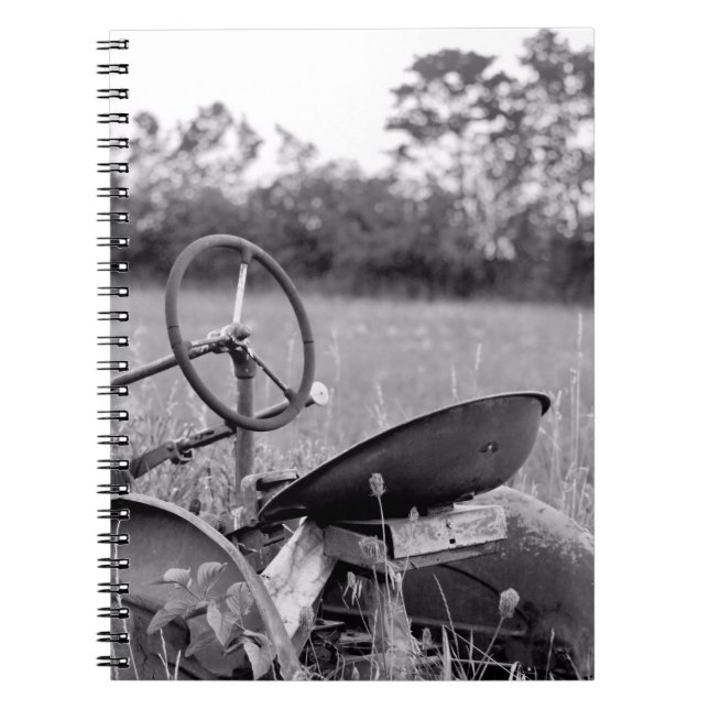 Tractor in Long Grass Notebook (Front)