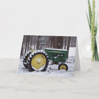 tractor in snow