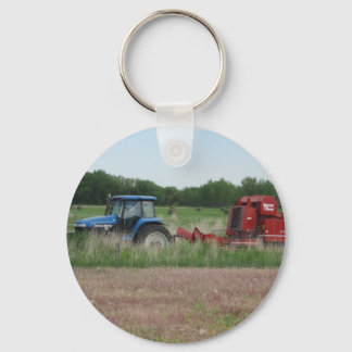 Tractor in the Field Key Ring