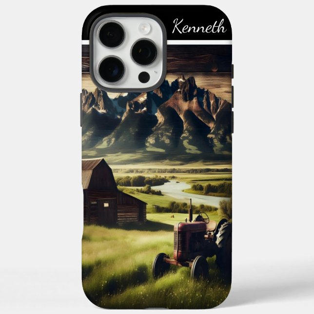 Tractor In The Tetons Case-Mate iPhone Case (Back)