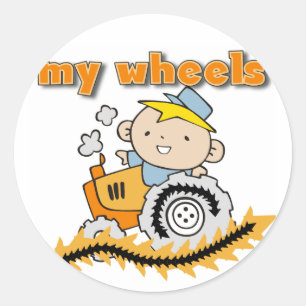 Tractor My Wheels Tshirts and Gifts Classic Round Sticker