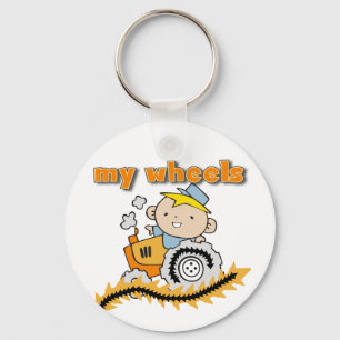 Tractor My Wheels Tshirts and Gifts Key Ring