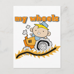 Tractor My Wheels Tshirts and Gifts Postcard