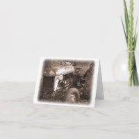 Tractor notecard