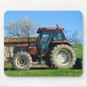 Tractor on a farm in France Mouse Pad