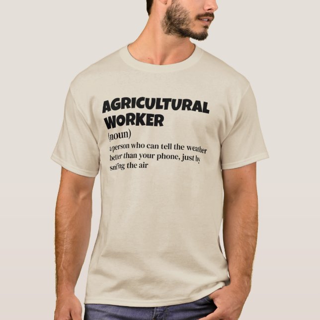 Tractor Operator – Funny Definition T-Shirt (Front)