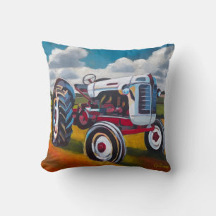 Tractor Painting - Gift for Tractor Enthusiasts Cushion