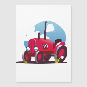 Tractor Pattern (Blue Background)