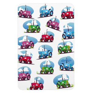 Tractor Pattern Magnet