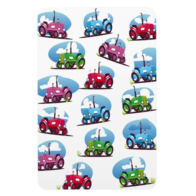 Tractor Pattern Magnet (Vertical)
