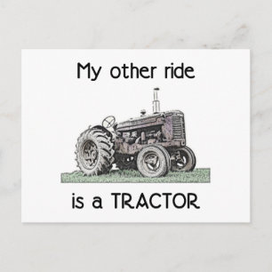 Tractor Postcard