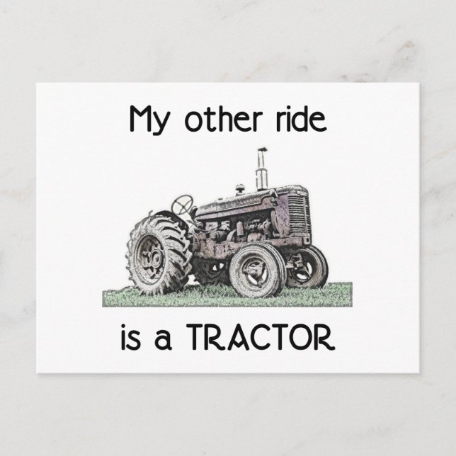 Tractor Postcard (Front)