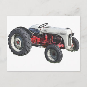 tractor postcard