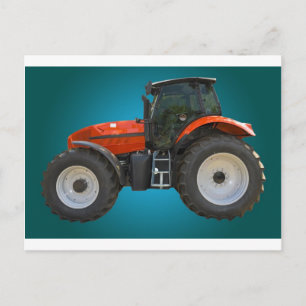tractor postcard