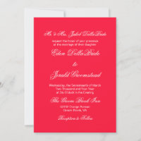 Tractor Red Bold Monochrome Wedding