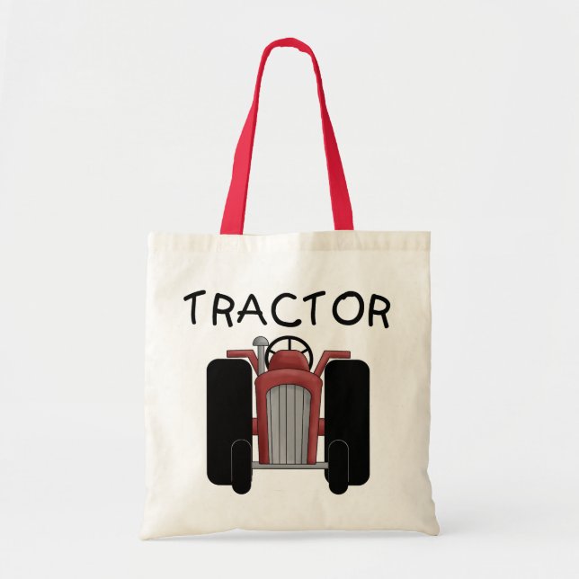 TRACTOR- Red T-shirts and Gifts Tote Bag (Front)