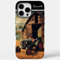 Tractor Resting By A Barn