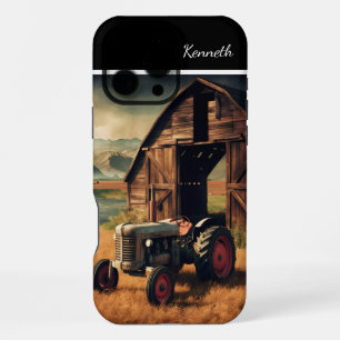 Tractor Resting By A Barn iPhone 16 Pro Max Case