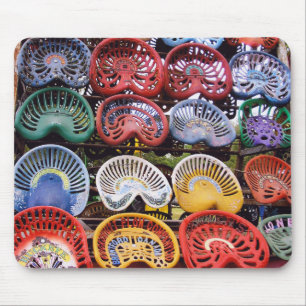 Tractor Seats at Tractor Show Mouse Pad