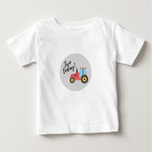 Tractor second birthday children's t-shirt