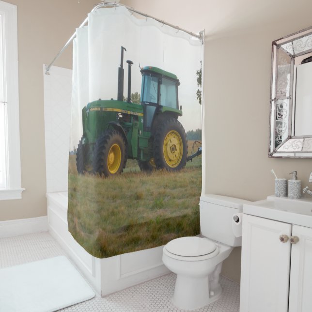 Tractor Shower Curtain (In Situ)