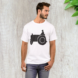 Tractor Silhouette Mens T-Shirt