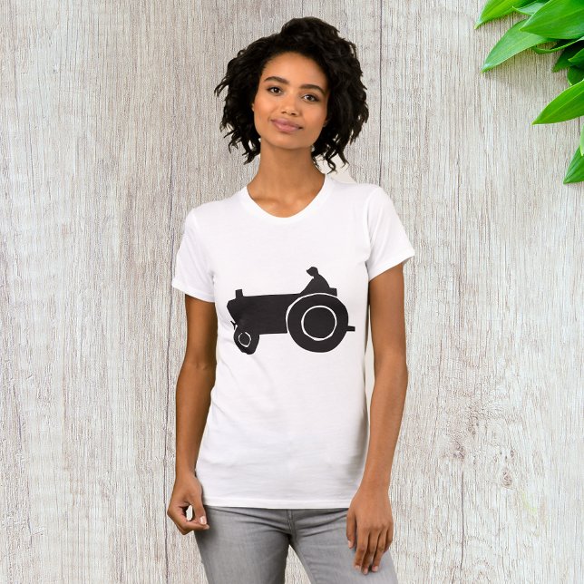 Tractor Silhouette Womens T-Shirt (Creator Uploaded)