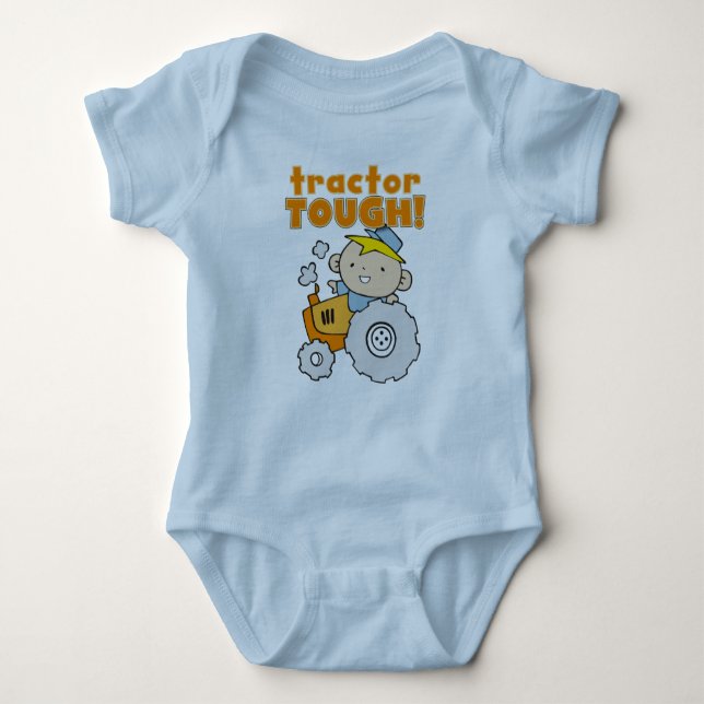 Tractor Tough Baby Bodysuit (Front)