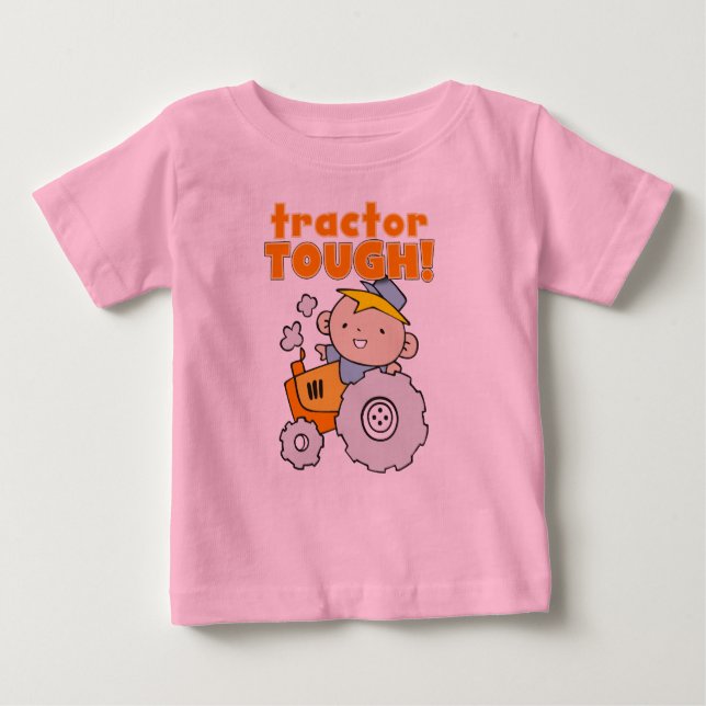 Tractor Tough Baby T-Shirt (Front)