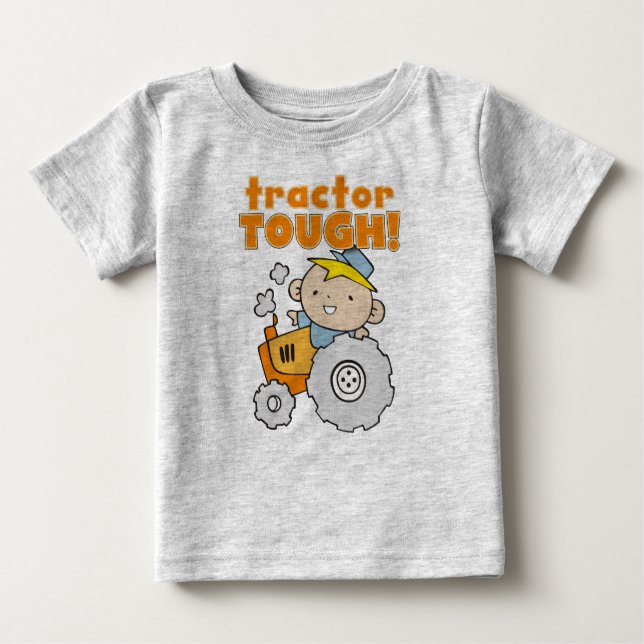 Tractor Tough Baby T-Shirt (Front)