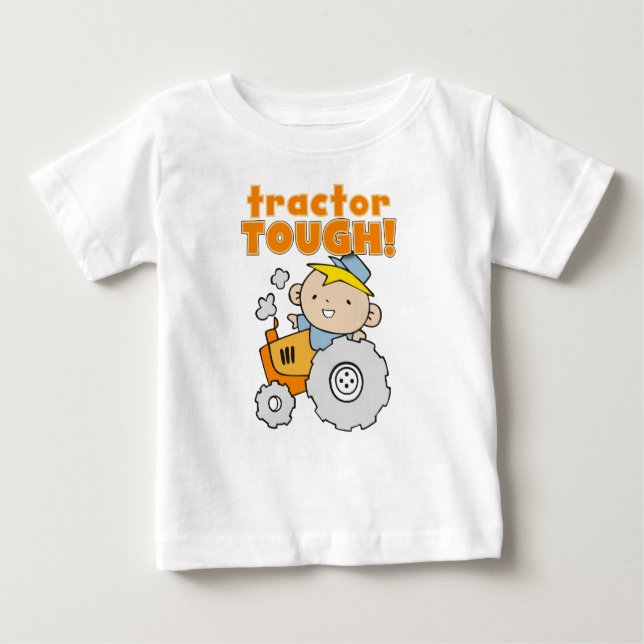 Tractor Tough Baby T-Shirt (Front)
