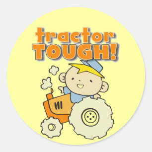 Tractor Tough T-shirts and Gifts Classic Round Sticker